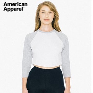 길단 American Apparel 여성 7부 라그랑 Grey