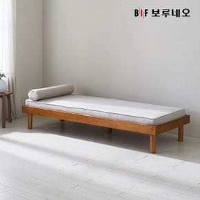 앳홈 솔라 원목 데이베드 소파베드 (프레임+매트+원형쿠션) -착불