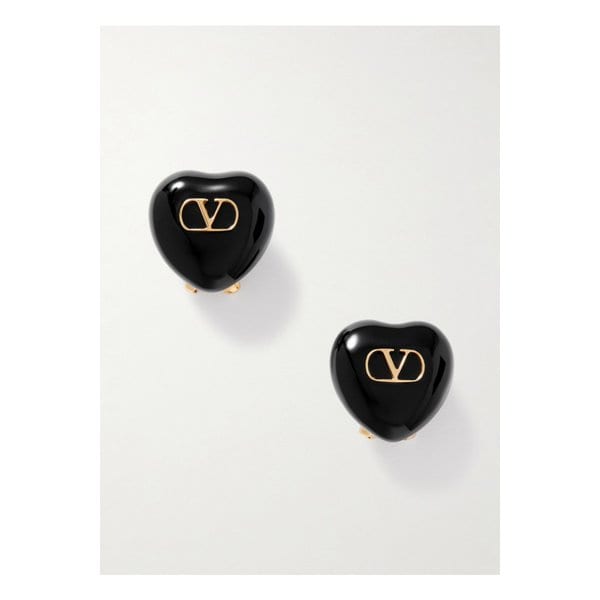 쿠오레 골드톤 레진 클립 이어링 블랙 1647597353595759