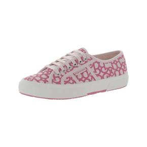 4695112 Superga Barbie Movie Denim Print Womens Canvas Lace-Up Skate Shoes