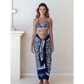 Morgan Floral Bikini + Maxi Sarong SET (3pcs) 2colors