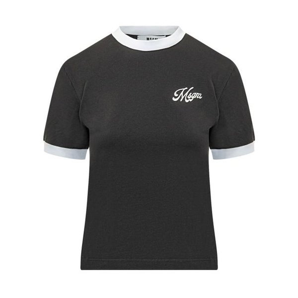 26SS 엠에스지엠 반팔 티셔츠 4041MDM112D 267002 99 BLACK DOM