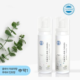 크린위즈 뿌리는 에어컨 항균 발냄새 땀냄새 제거 야외활동 시원한 냉감 옷에 뿌리는 아이스 쿨링 스프레이