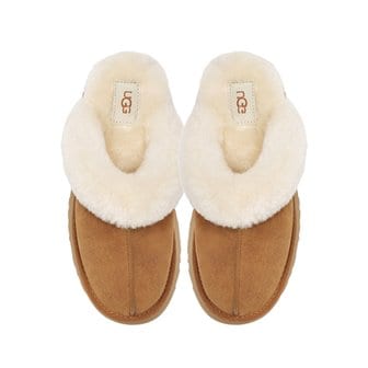 UGG 24FW 어그 여성 디스케트 퍼 뮬 슬리퍼 체스트넛 1122550 CHE