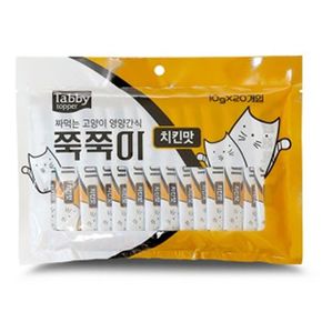 D17 테비 쭉쭉이 짜먹는간식 10g 20개입 치킨맛