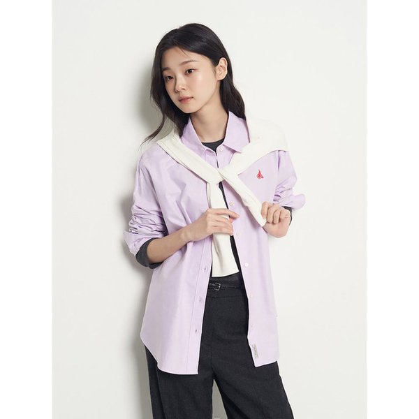 옥스포드 오버핏 셔츠  라벤더 (BF5864C02T)
