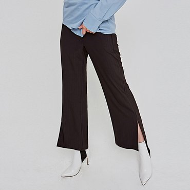 딘스 HIGH-WAIST WIDE LONG SLACKS_BLACK