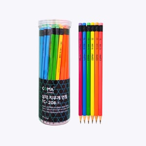  투코비 코마 삼각 지우개 연필 TC-208 48개입 B