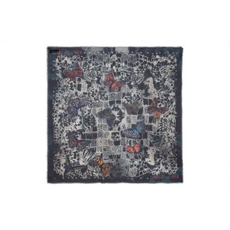 쟈딕앤볼테르 4751035 Zadig  Voltaire Kerry Butterfly Lace Square Silk Scarf