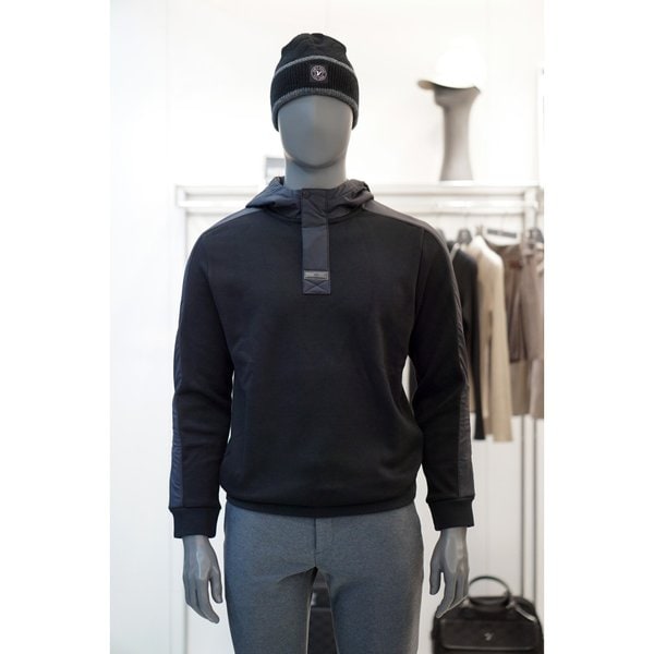 [여주점] 골프웨어 남성 골프 우븐 패치 후드 융기모 티셔츠 SNA08