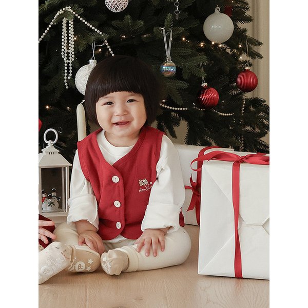 동화 속 쪼꼬미 - 유아 골덴 겨울 조끼