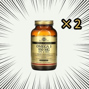 라이프익스텐션 솔가 오메가3 트리플 스트랭스 950mg 100정 2통