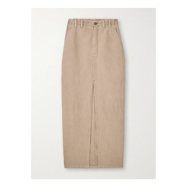 브루넬로쿠치넬리 데님 미디 스커트 베이지 1647597355286543