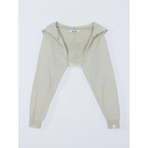 BESSIE HOODIE KNIT BOLERO_2COLORS_GREEN