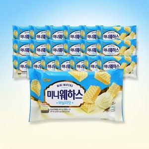 너만아는과자점 CW 청우 미니웨하스 80g 바닐라 x 20개 / 사무실간식