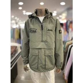공용 패치포켓 반넥 아노락 점퍼 JN1JPU231