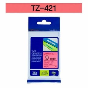 브라더 테이프카트리지(TZe-421/9mm/적색/흑색문자)_N6322600