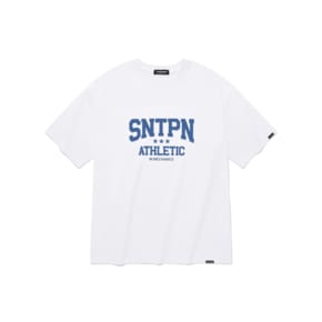 SP ATHLETIC SNTPN LOGO T SHIRTS-WHITE BLUE