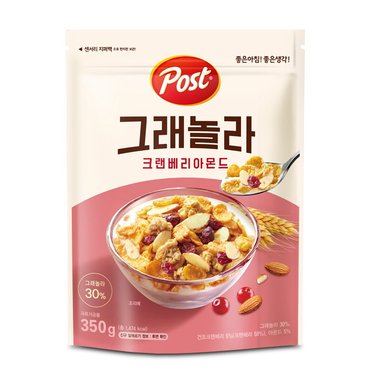  동서 포스트 그래놀라 크랜베리 아몬드 350g