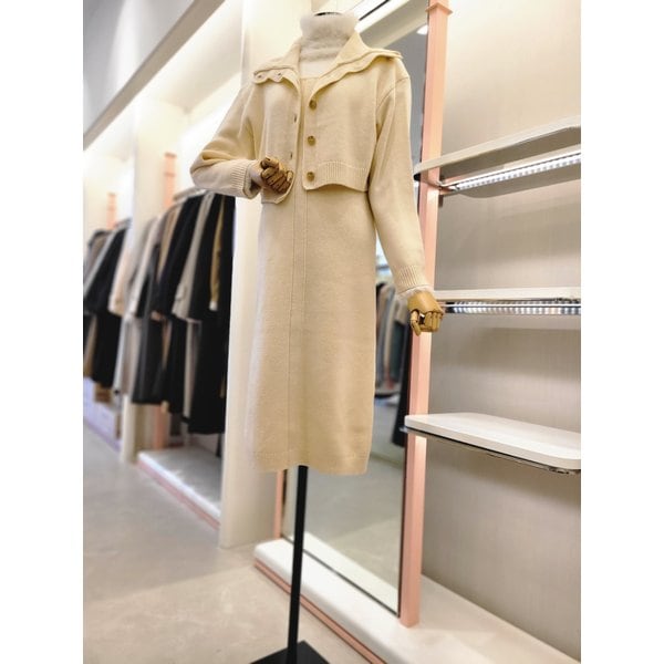 [여주점] 여성 울블랜드 크롭 가디건&원피스 세트(ITOBKOP700A)