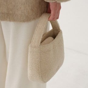 Curly tote bag Boucle Beige