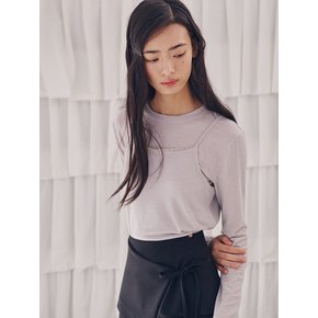 Pauline Bustier Layered T-shirt_gray