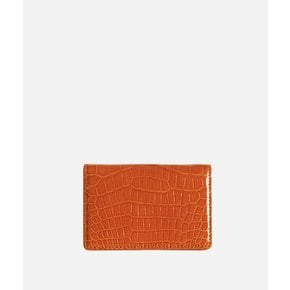 프리미엄 악어가죽 명함지갑 카드 월렛 Crocodile Leather card wallet / 오렌지