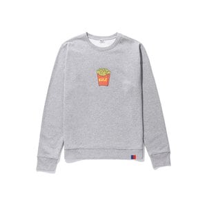 큘 22FW 더 롤리 큘 프라이 맨투맨 SWS01S4 HEATHER GREY