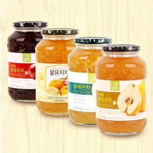 예찬愛 [자연을마시다] 꿀유자/레몬/모과/대추차 각1kg(총4병)
