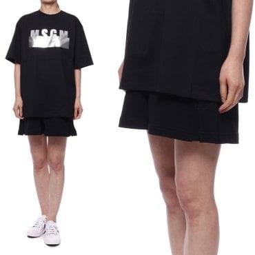 MSGM 21SS 여성 마이크로 로고 반바지 3041MDB602172999921S 3041MDB6021729999