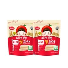 떡뻥 유기농 사과 쌀과자 30g x 2봉 SB