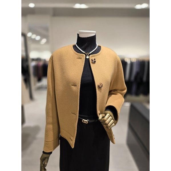 [파주점] 라운드 울 싱글 버튼 자켓  JPAA0JK265