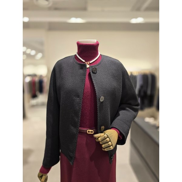 [파주점] 라운드 울 싱글 버튼 자켓  JPAA0JK265