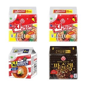 멀티팩 진라면매운맛 2팩+진비빔면+짜슐랭 총19봉