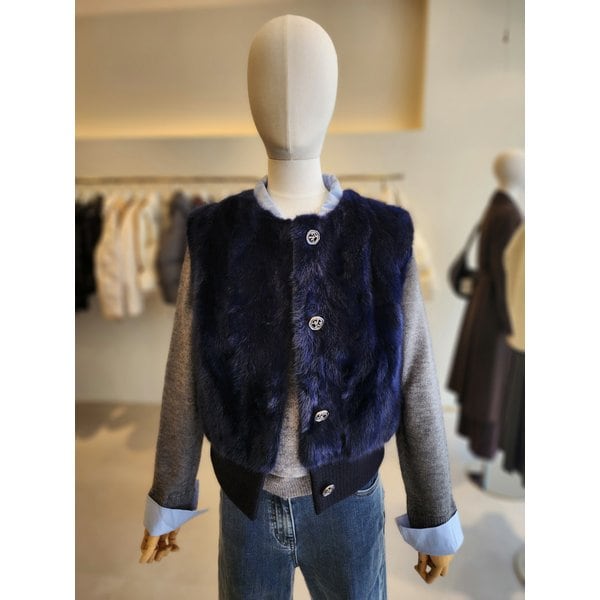 [여주점] [JJ 지고트]여성 울 배색 베스트 GRCA3FS701