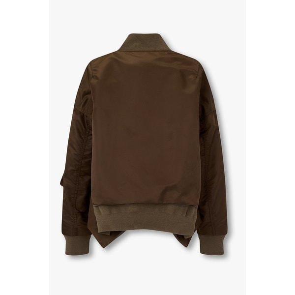 여성 나일론 트윌 블루종 자켓_브라운 6416101117000