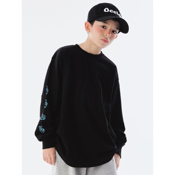 빅토리 긴팔티셔츠 (블랙)