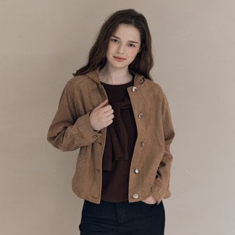 올앤썬드리 [여주점] 올앤선드리 스웨이드 후드점퍼 A5F8R108