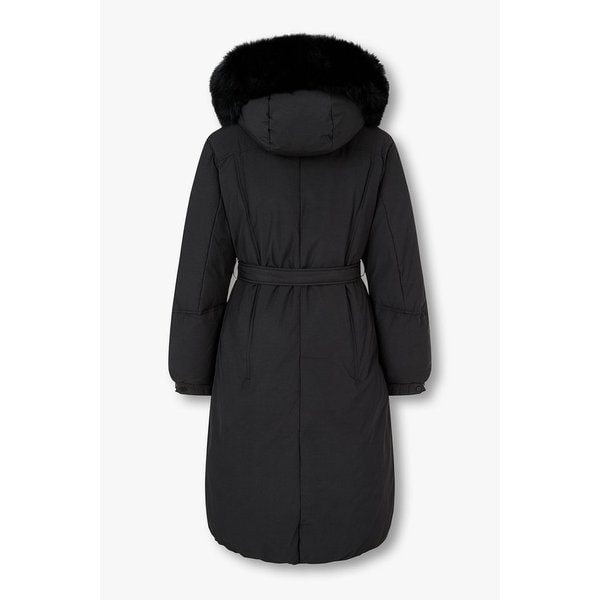 디태처블 폭스퍼 후드 롱 다운 코트 7125417509199