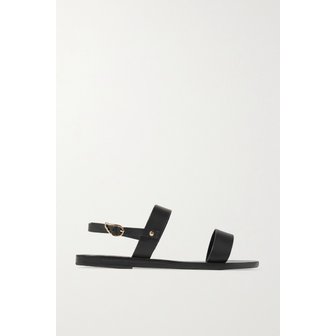 에이션트그릭샌들 클리오 가죽 샌들 블랙 17957409492541398