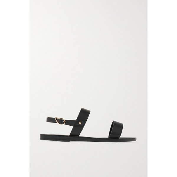 클리오 가죽 샌들 블랙 17957409492541398