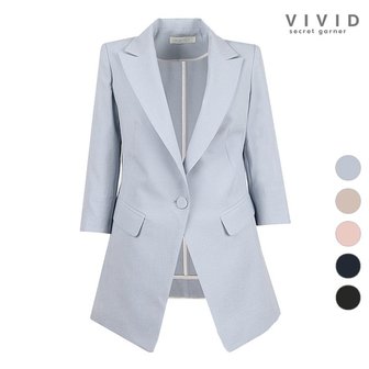 비비드시크릿가너 VIVID 여성 여름 피크드카라 마터치 정장 자켓_P324658443