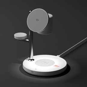 퀵터보 Qi2.2 멀티 무선 충전 3in1 아이폰 애플워치 갤럭시워치 버즈 에어팟 맥세이프 충전기