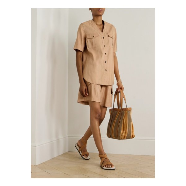 텍스처 실크 셔츠 베이지 1647597333290934