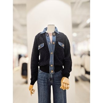 아이잗컬렉션 [파주점] 헤어리 데님 패치 포켓 가디건 CP9A1CD811