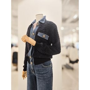 [파주점] 헤어리 데님 패치 포켓 가디건 CP9A1CD811