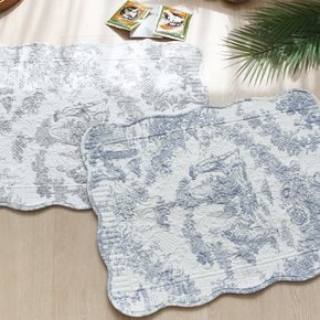 셰르 명화 뜨왈 욕실 화장실 현관 주방 100% 순면 인테리어 사각 매트 2컬러 50x70cm
