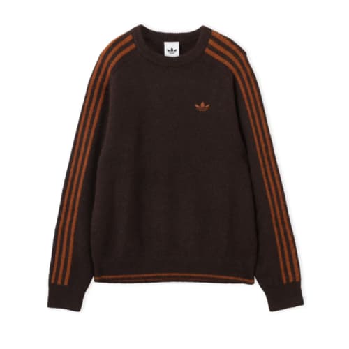 삼선 플러피 니트 크루넥 스웨터 KE4169 Adidas Originals