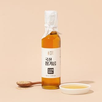  바로담아 국산참기름180ml
