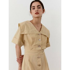 TWR COLLAR BUTTON SHIRT DRESS_2 COLORS